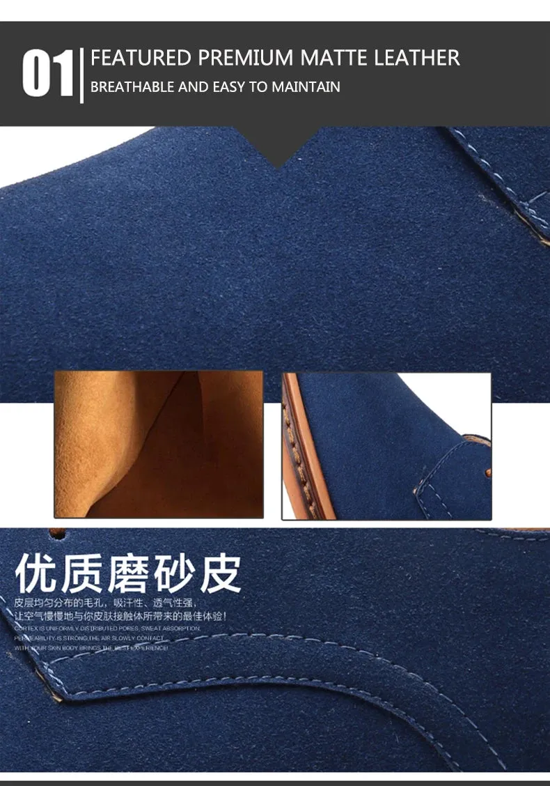 2025 Spring Suede Leather Men Shoes.