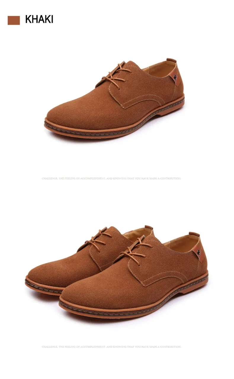 2025 Spring Suede Leather Men Shoes.