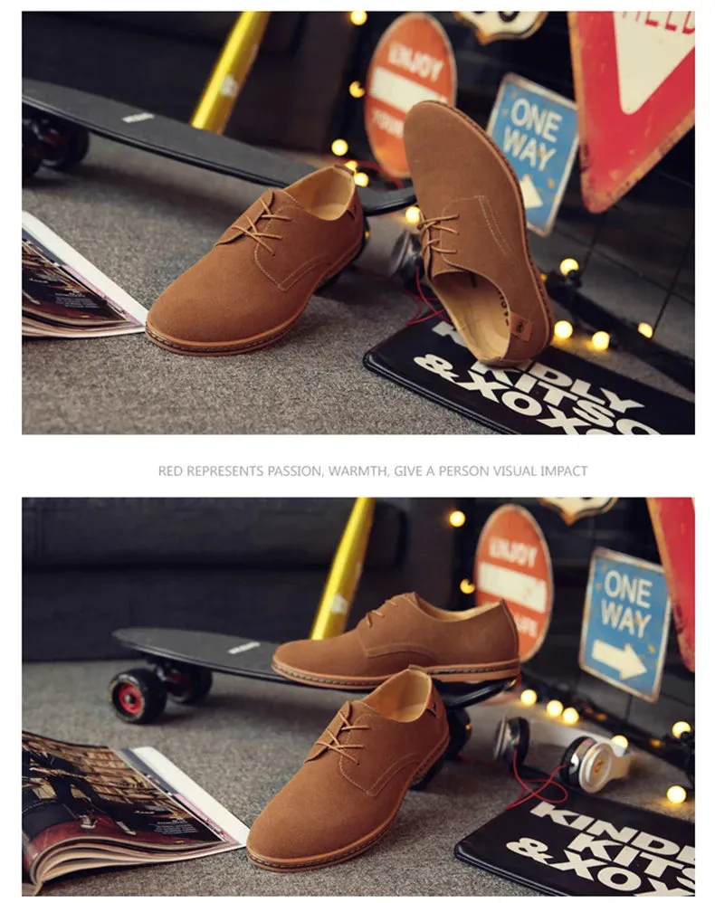 2025 Spring Suede Leather Men Shoes.