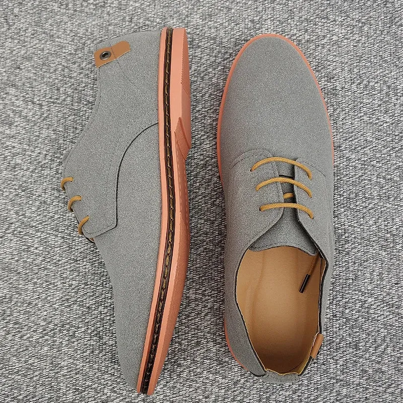 2025 Spring Suede Leather Men Shoes.