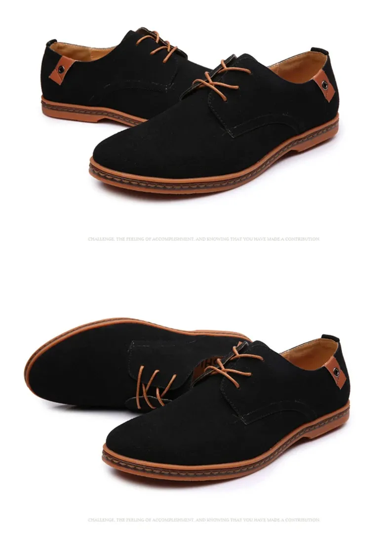 2025 Spring Suede Leather Men Shoes.