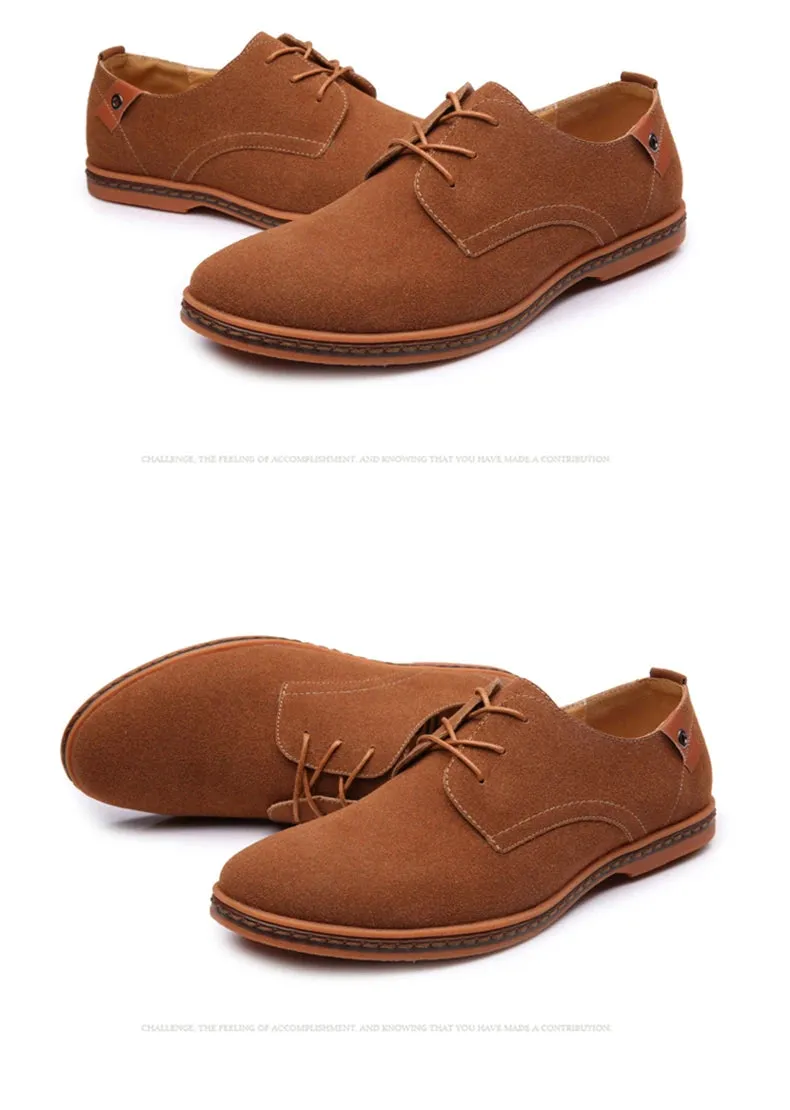 2025 Spring Suede Leather Men Shoes.