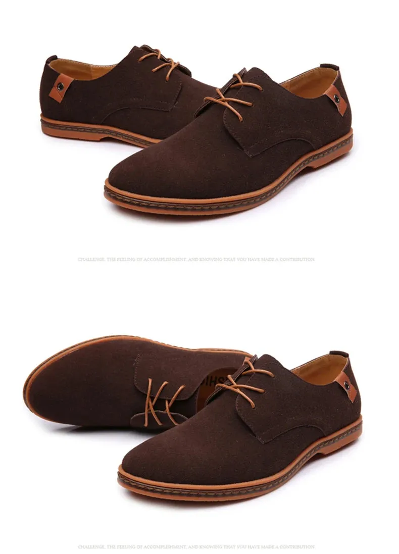 2025 Spring Suede Leather Men Shoes.