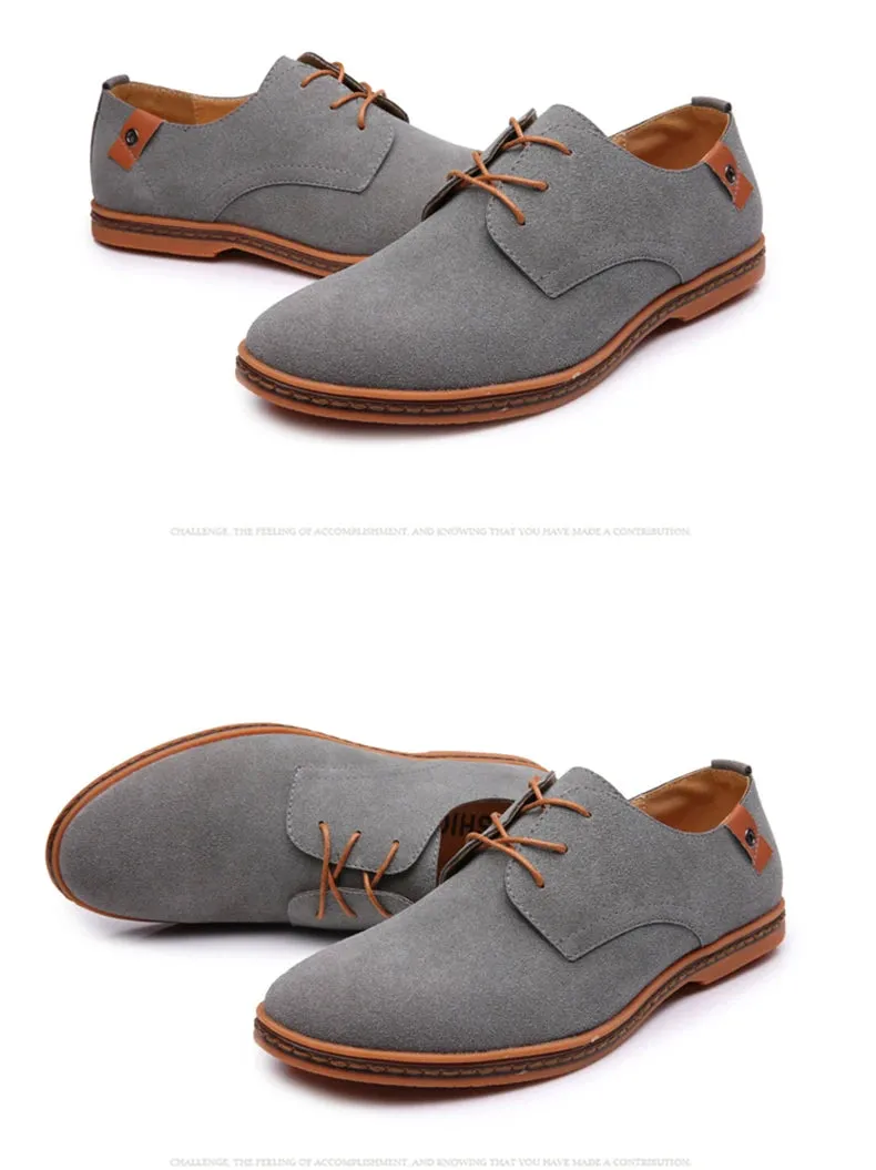 2025 Spring Suede Leather Men Shoes.