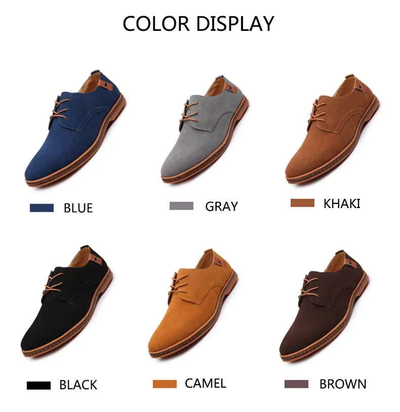 2025 Spring Suede Leather Men Shoes.
