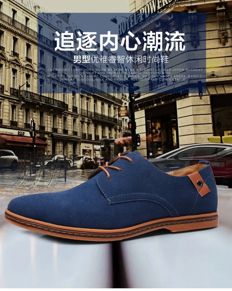 2025 Spring Suede Leather Men Shoes.