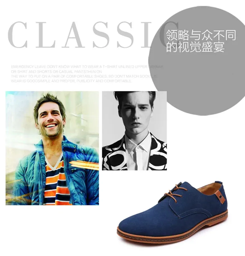 2025 Spring Suede Leather Men Shoes.