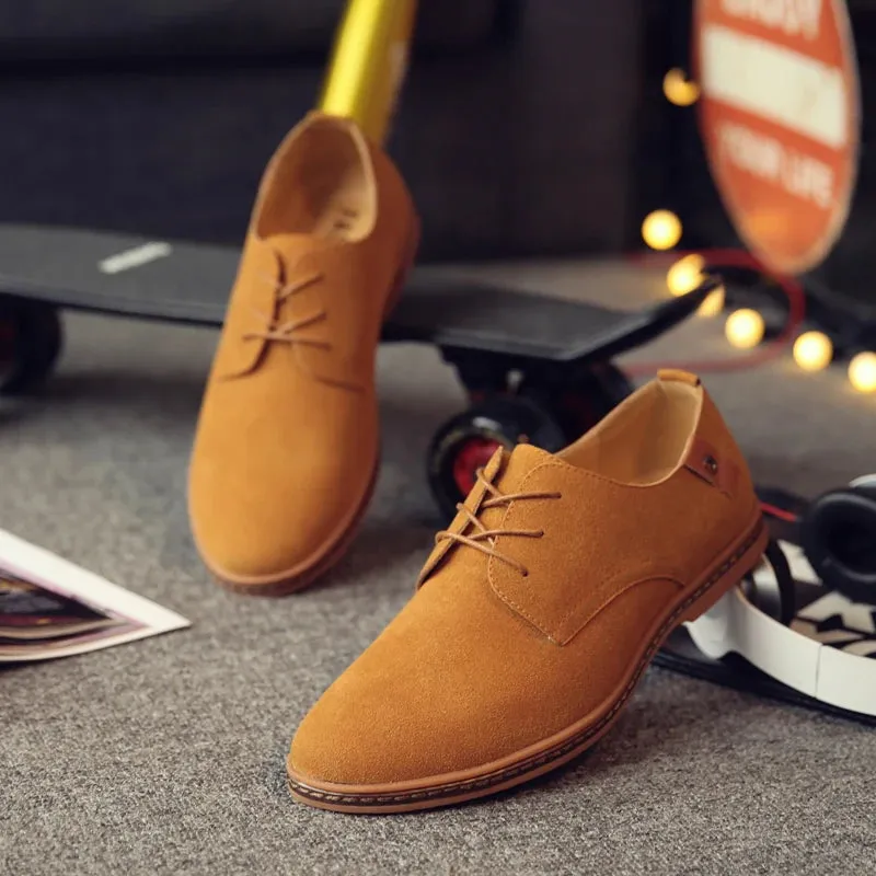 2025 Spring Suede Leather Men Shoes.