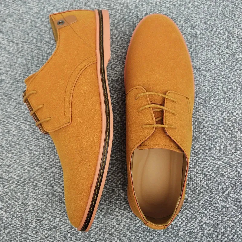 2025 Spring Suede Leather Men Shoes.