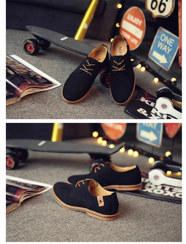 2025 Spring Suede Leather Men Shoes.
