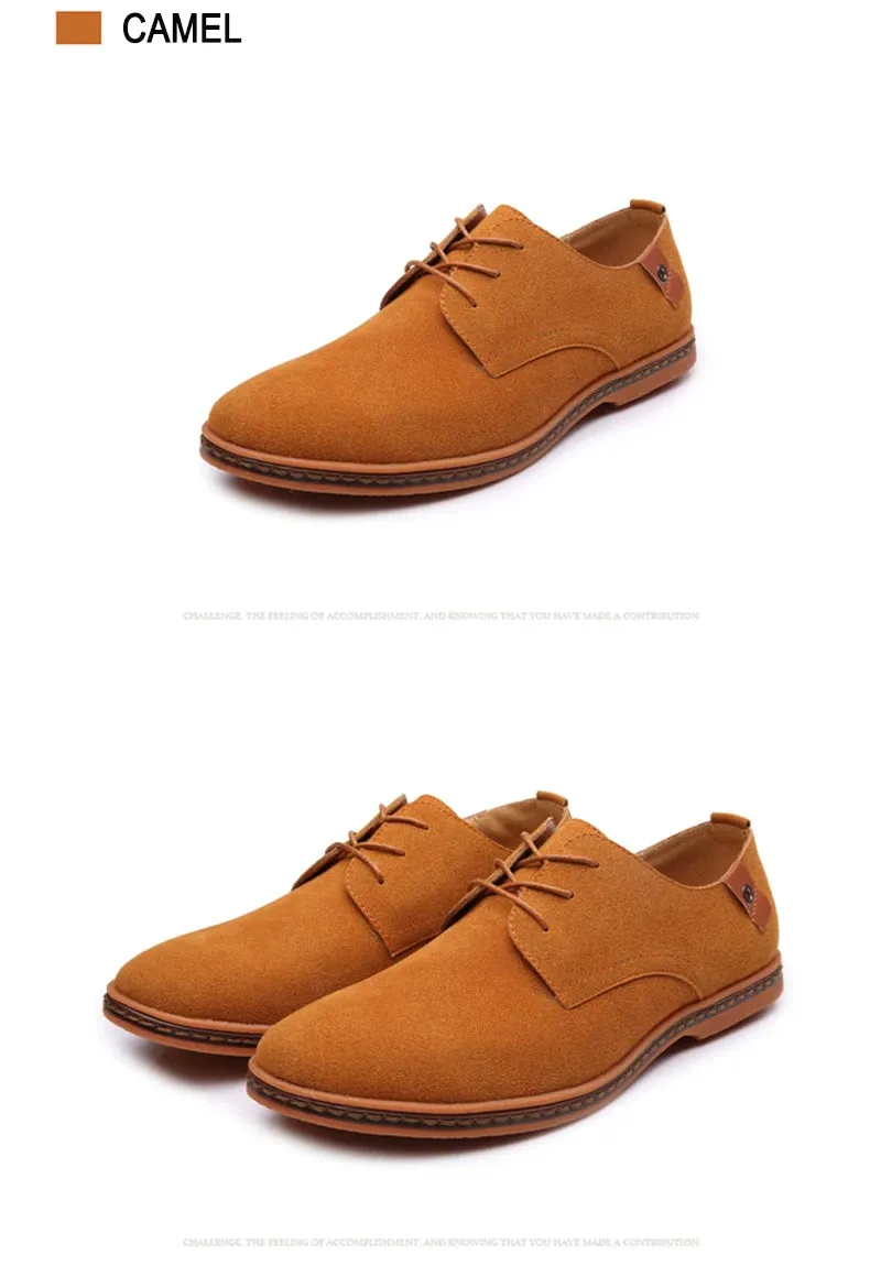 2025 Spring Suede Leather Men Shoes.