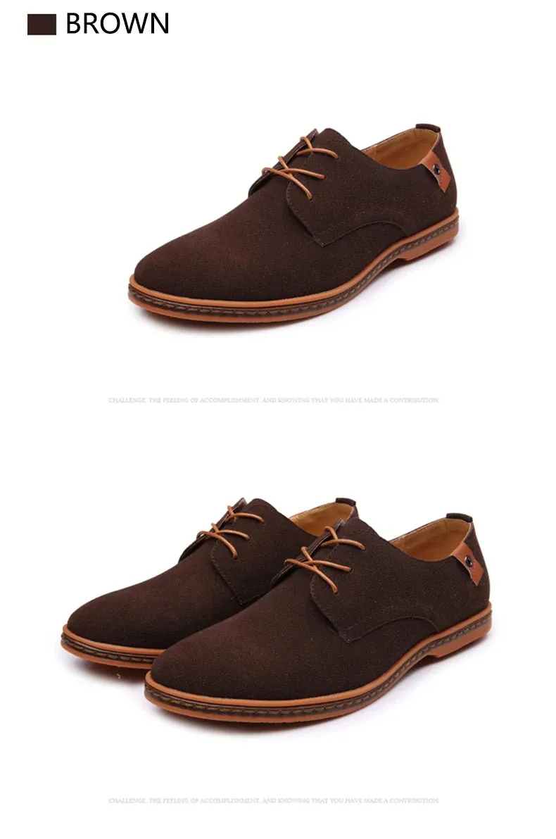 2025 Spring Suede Leather Men Shoes.