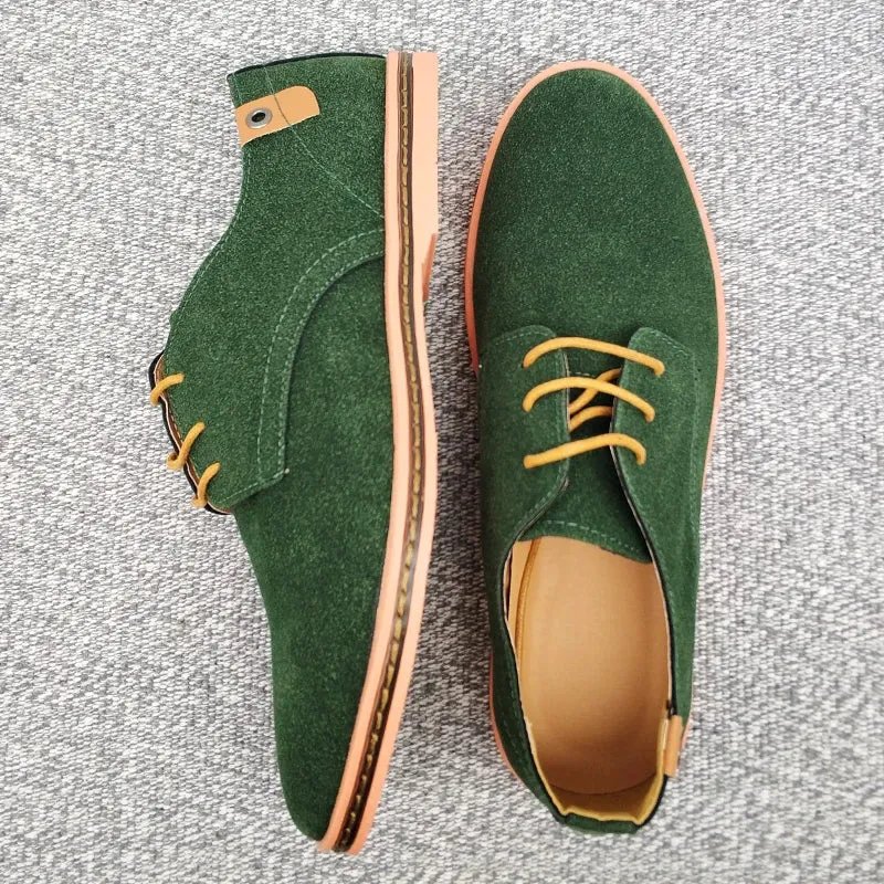 2025 Spring Suede Leather Men Shoes.