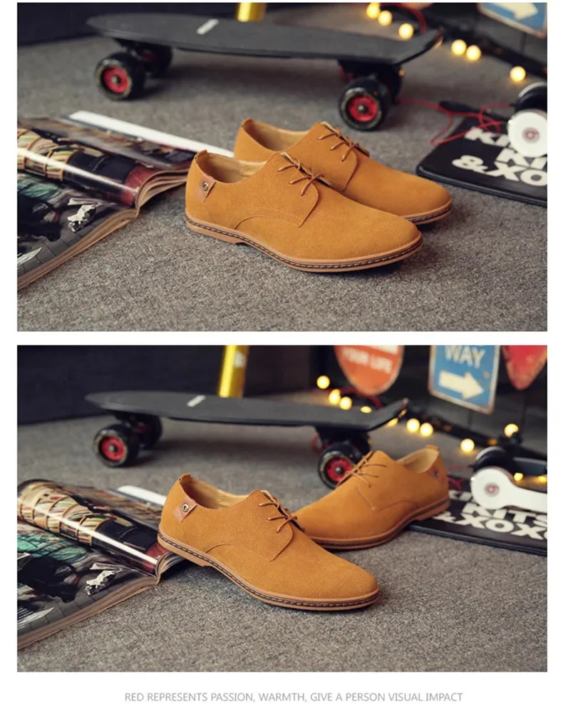 2025 Spring Suede Leather Men Shoes.
