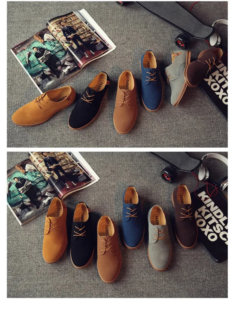 2025 Spring Suede Leather Men Shoes.