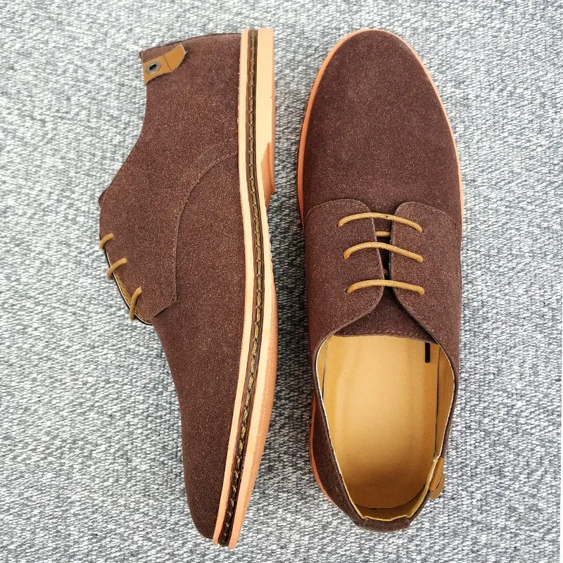 2025 Spring Suede Leather Men Shoes.