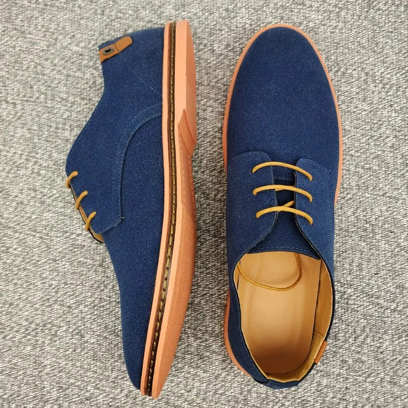 2025 Spring Suede Leather Men Shoes.