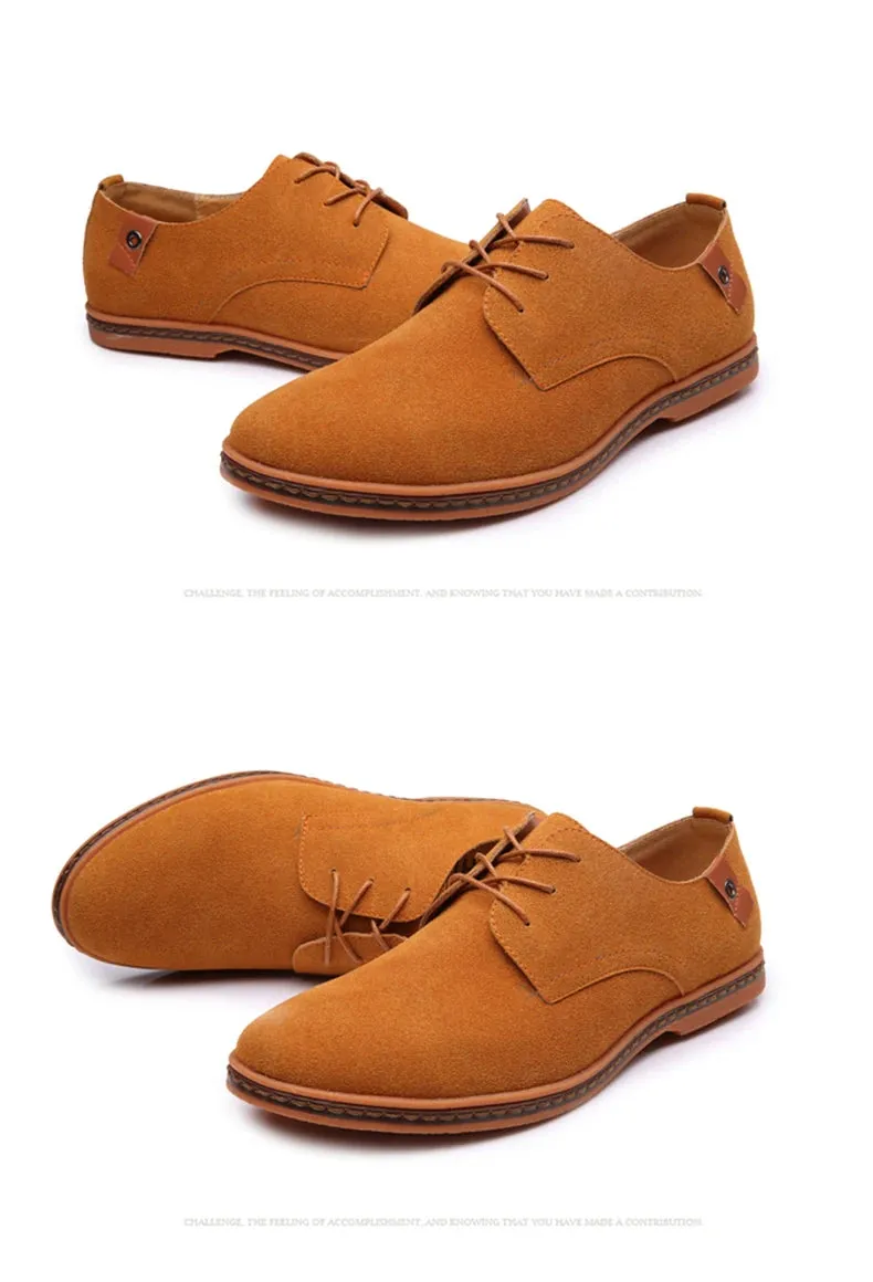 2025 Spring Suede Leather Men Shoes.