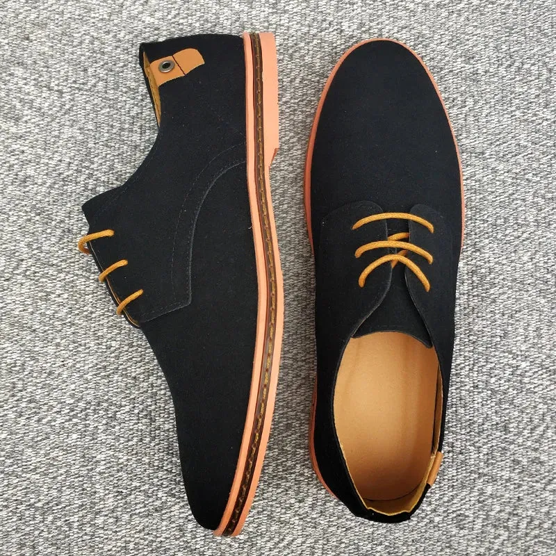 2025 Spring Suede Leather Men Shoes.