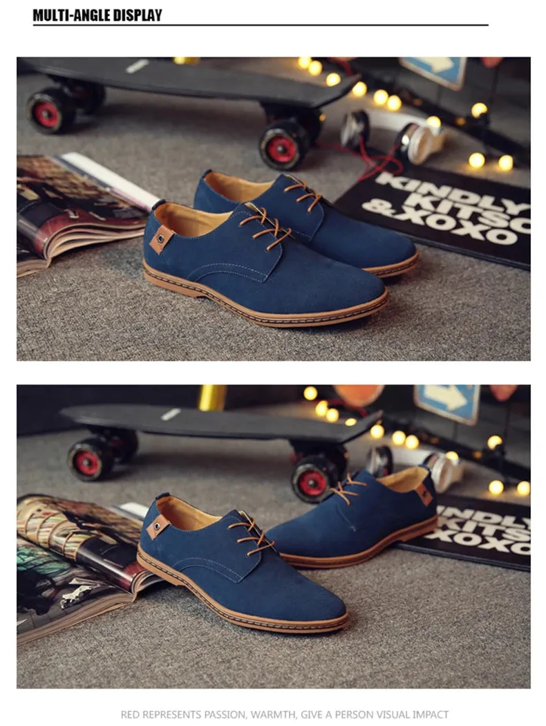 2025 Spring Suede Leather Men Shoes.