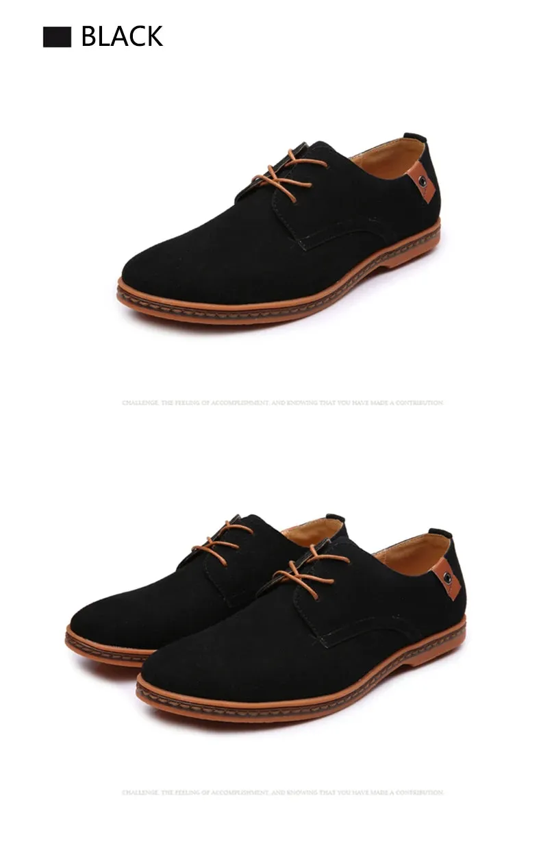 2025 Spring Suede Leather Men Shoes.