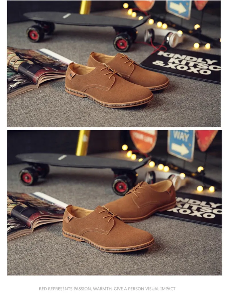 2025 Spring Suede Leather Men Shoes.