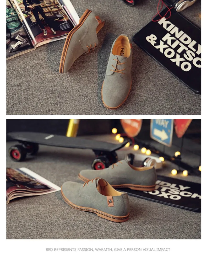 2025 Spring Suede Leather Men Shoes.