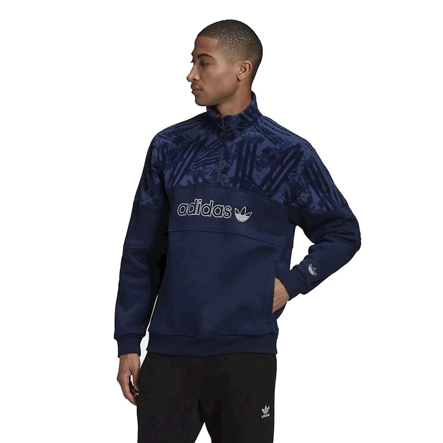 adidas Originals BX-20 Quarter-Zip Track Top - Navy