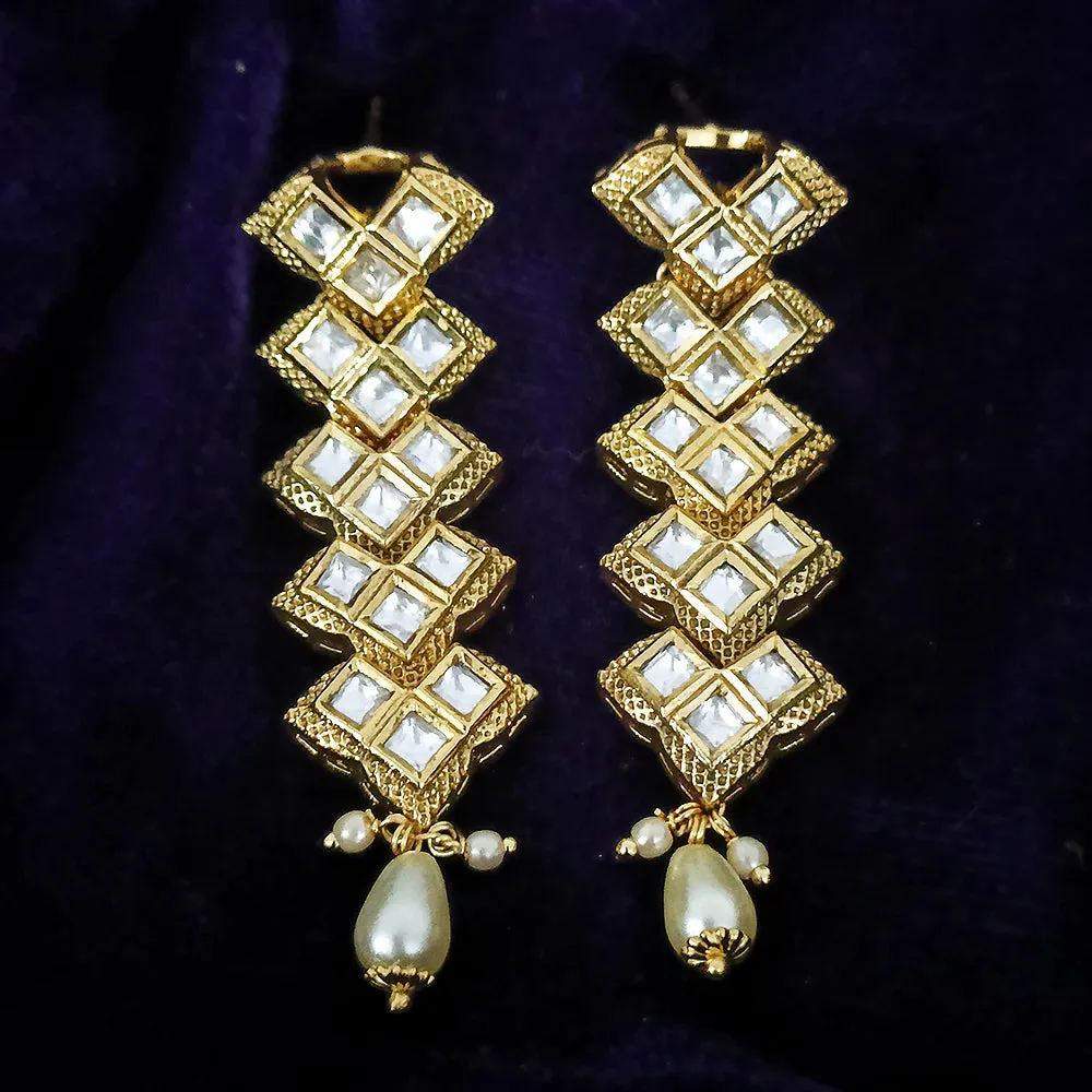 Beautiful Kundan Contemporary Earrings (E201)
