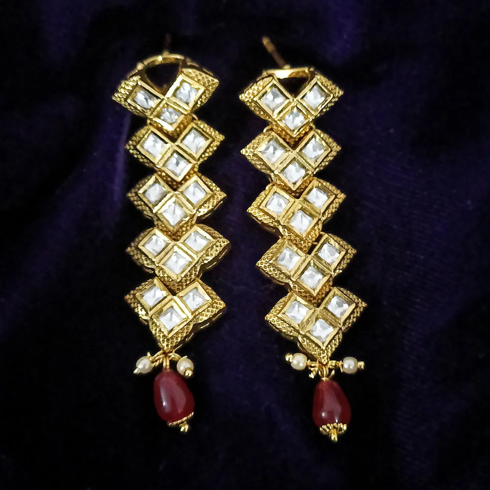 Beautiful Kundan Contemporary Earrings (E201)