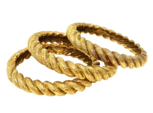 Chanel Vintage Twist Bangle Set