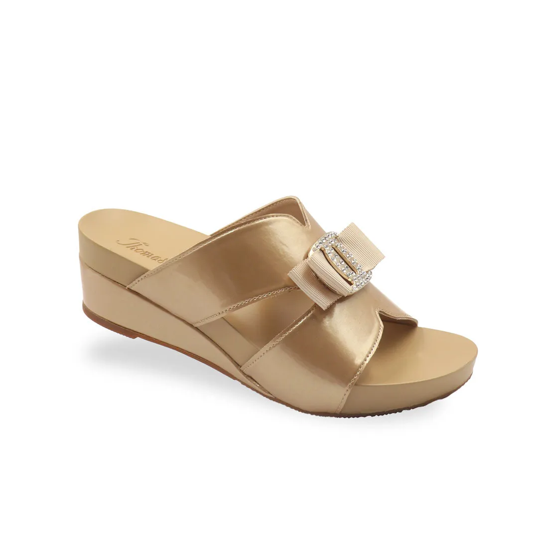 Charming Buckle Slide-On Wedges 2" inch [Arch-legance Series][ODD SIZES LEFT]