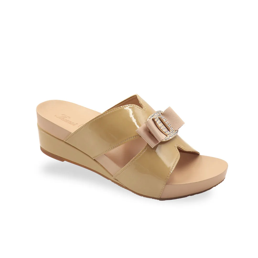 Charming Buckle Slide-On Wedges 2" inch [Arch-legance Series][ODD SIZES LEFT]