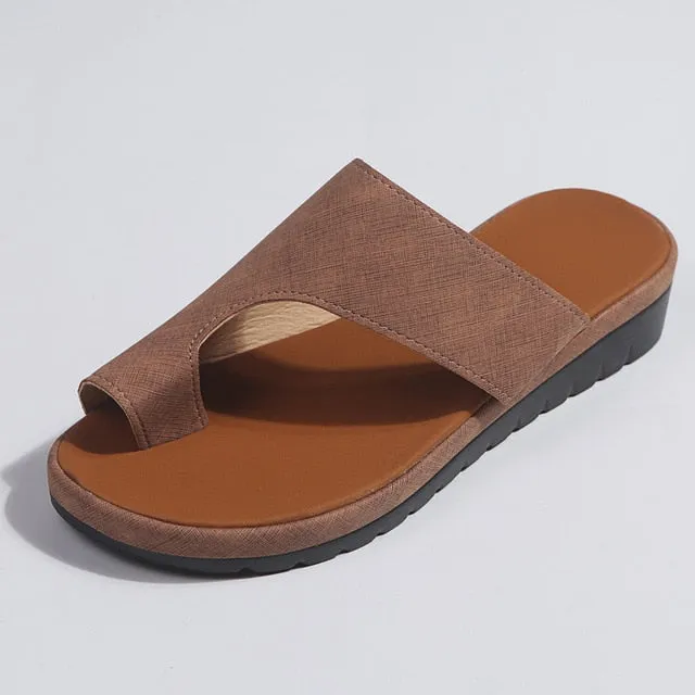 Comfy Platform Flat Sole Ladies Casual Sandal