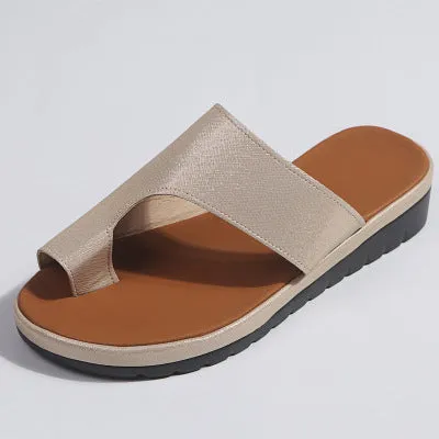 Comfy Platform Flat Sole Ladies Casual Sandal