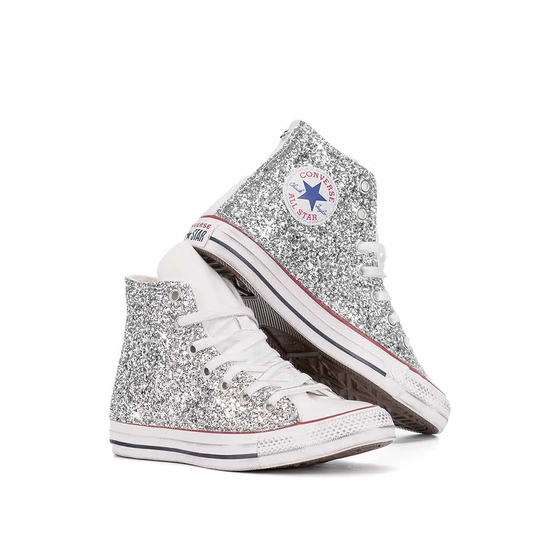 Converse All Star Alte Glitterate Argento