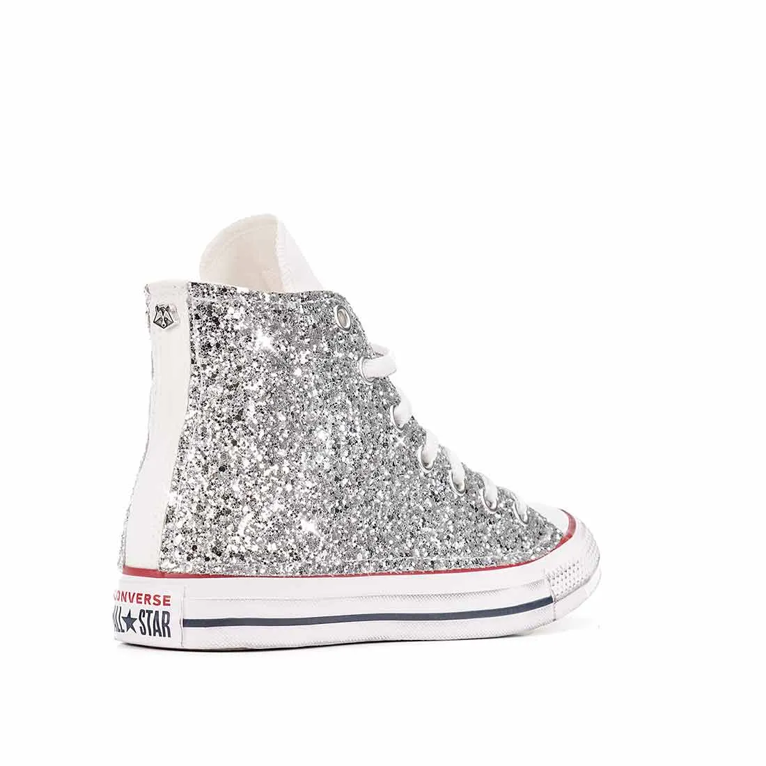 Converse All Star Alte Glitterate Argento