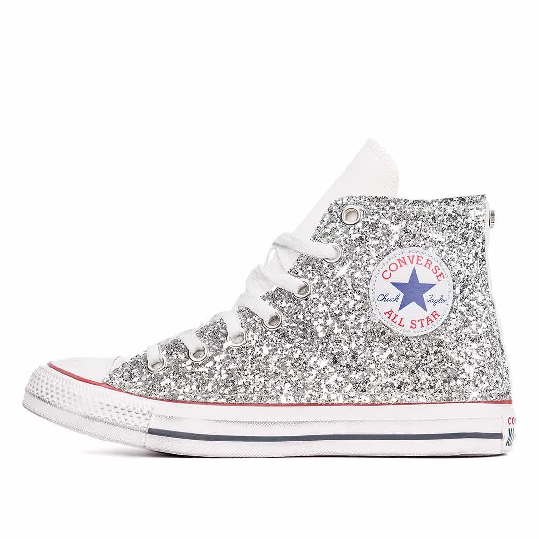 Converse All Star Alte Glitterate Argento