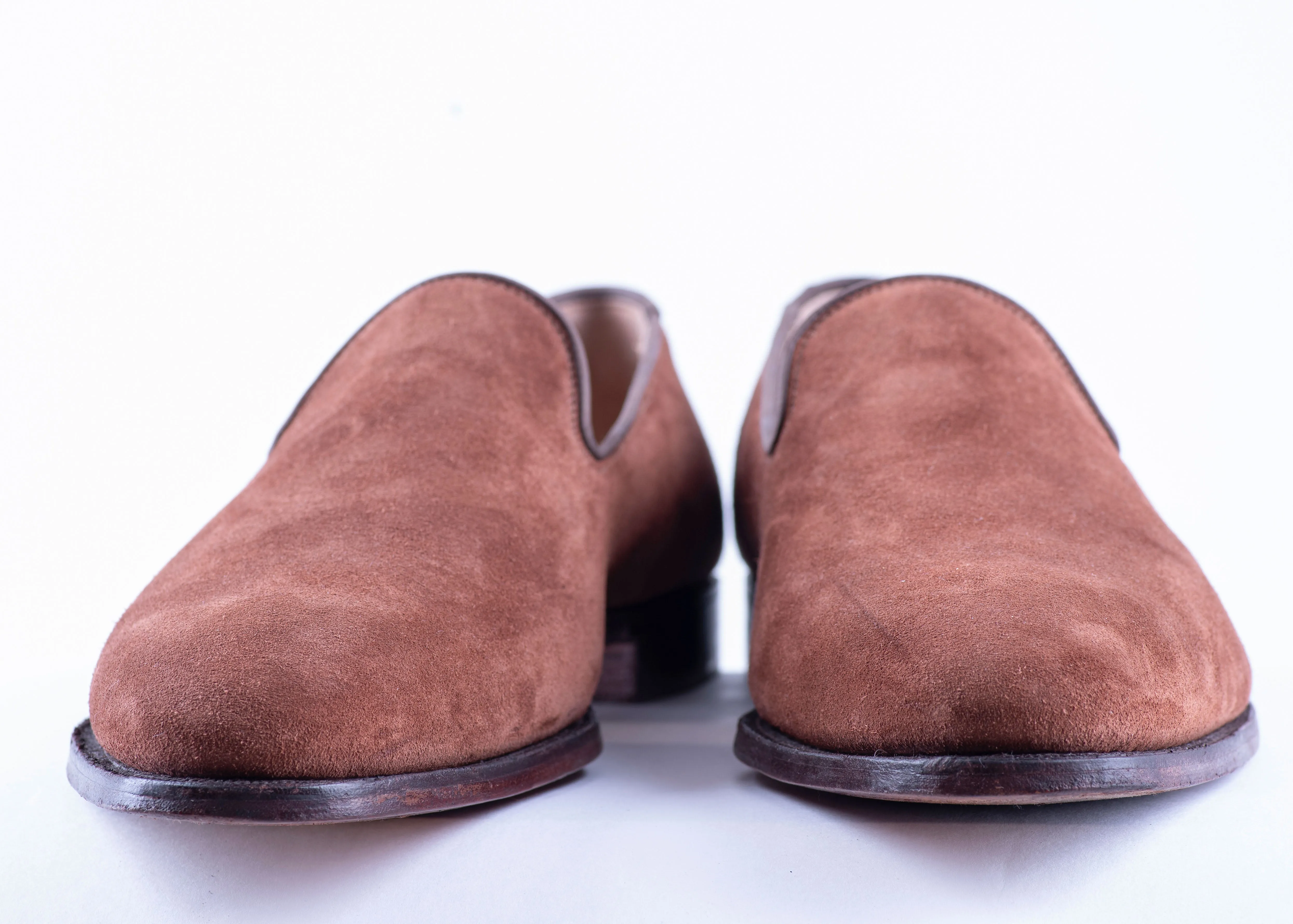 Crockett & Jones Polo Brown Calf Suede Kensington 2 Loafers, UK 10 E