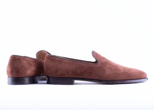 Crockett & Jones Polo Brown Calf Suede Kensington 2 Loafers, UK 10 E