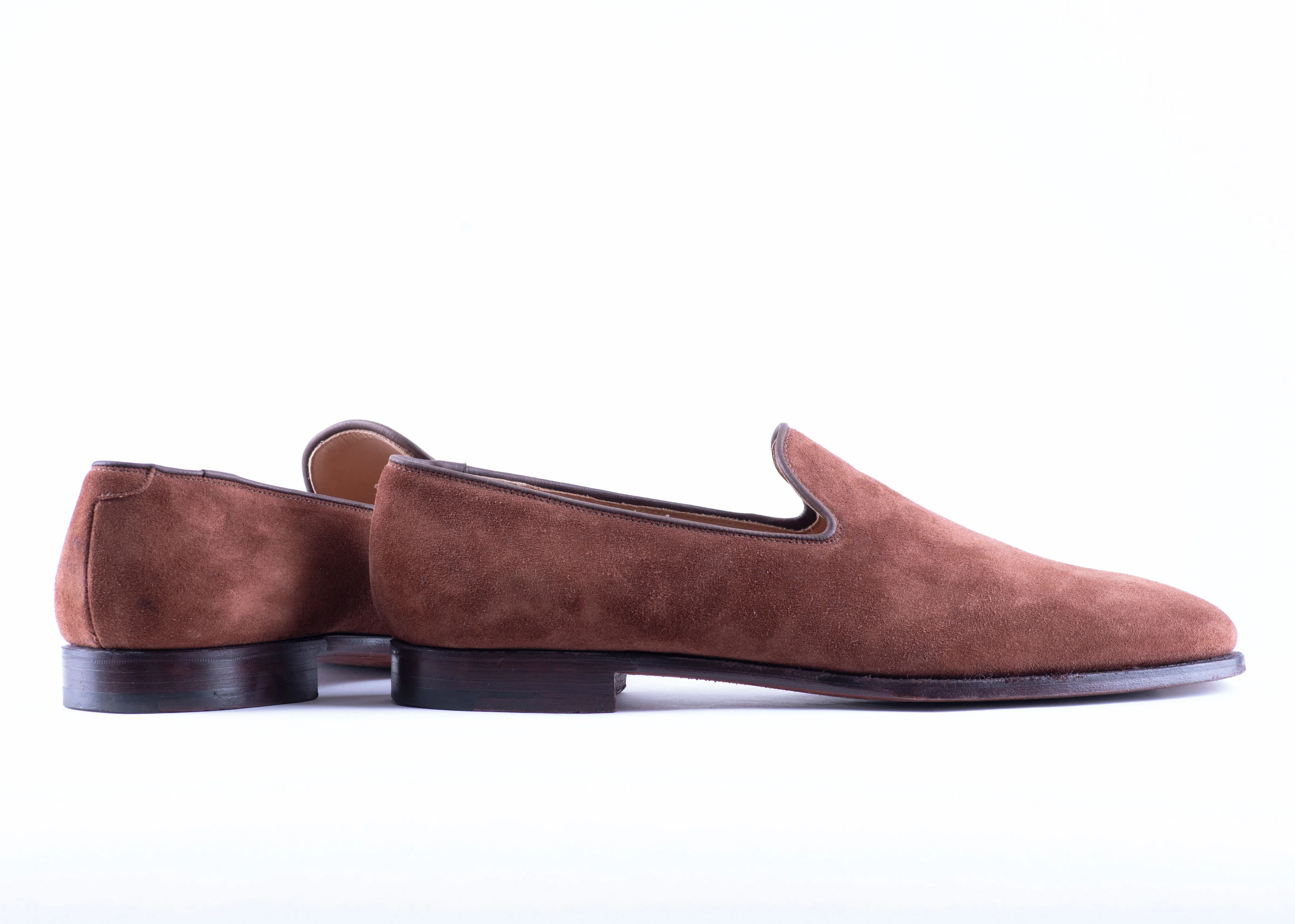 Crockett & Jones Polo Brown Calf Suede Kensington 2 Loafers, UK 10 E