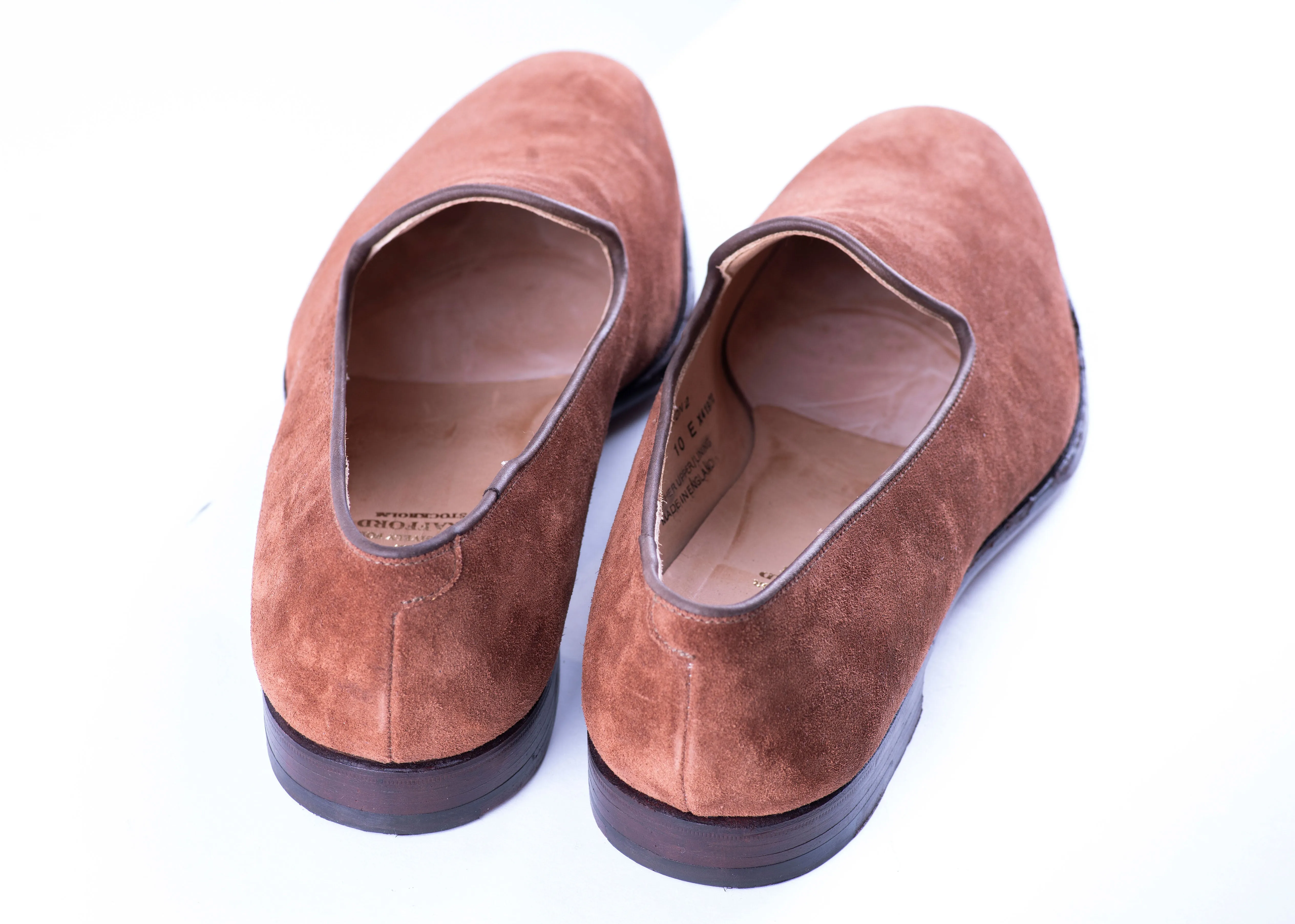 Crockett & Jones Polo Brown Calf Suede Kensington 2 Loafers, UK 10 E