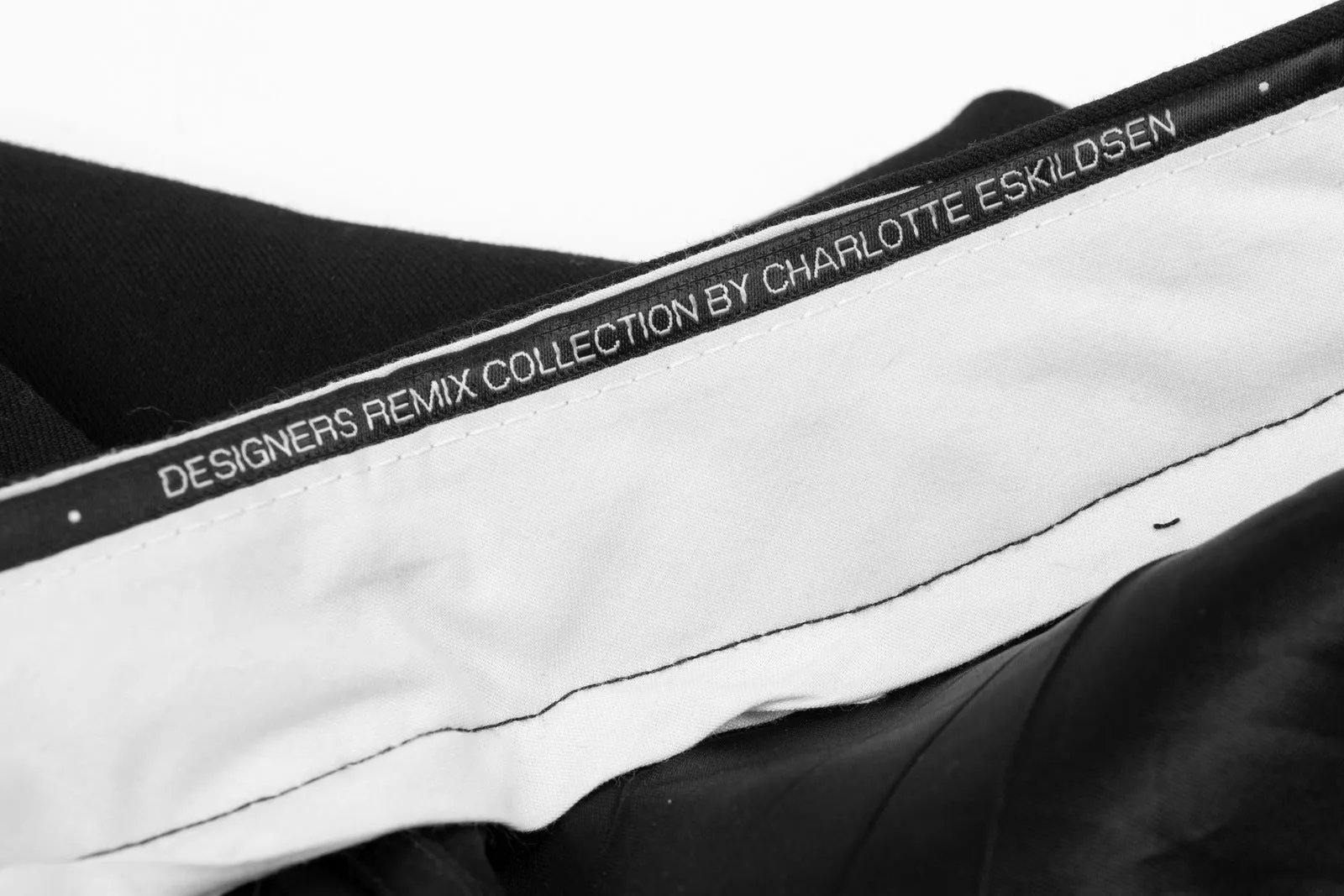 Designer Remix Black Wool Women's Bermuda Shorts, S