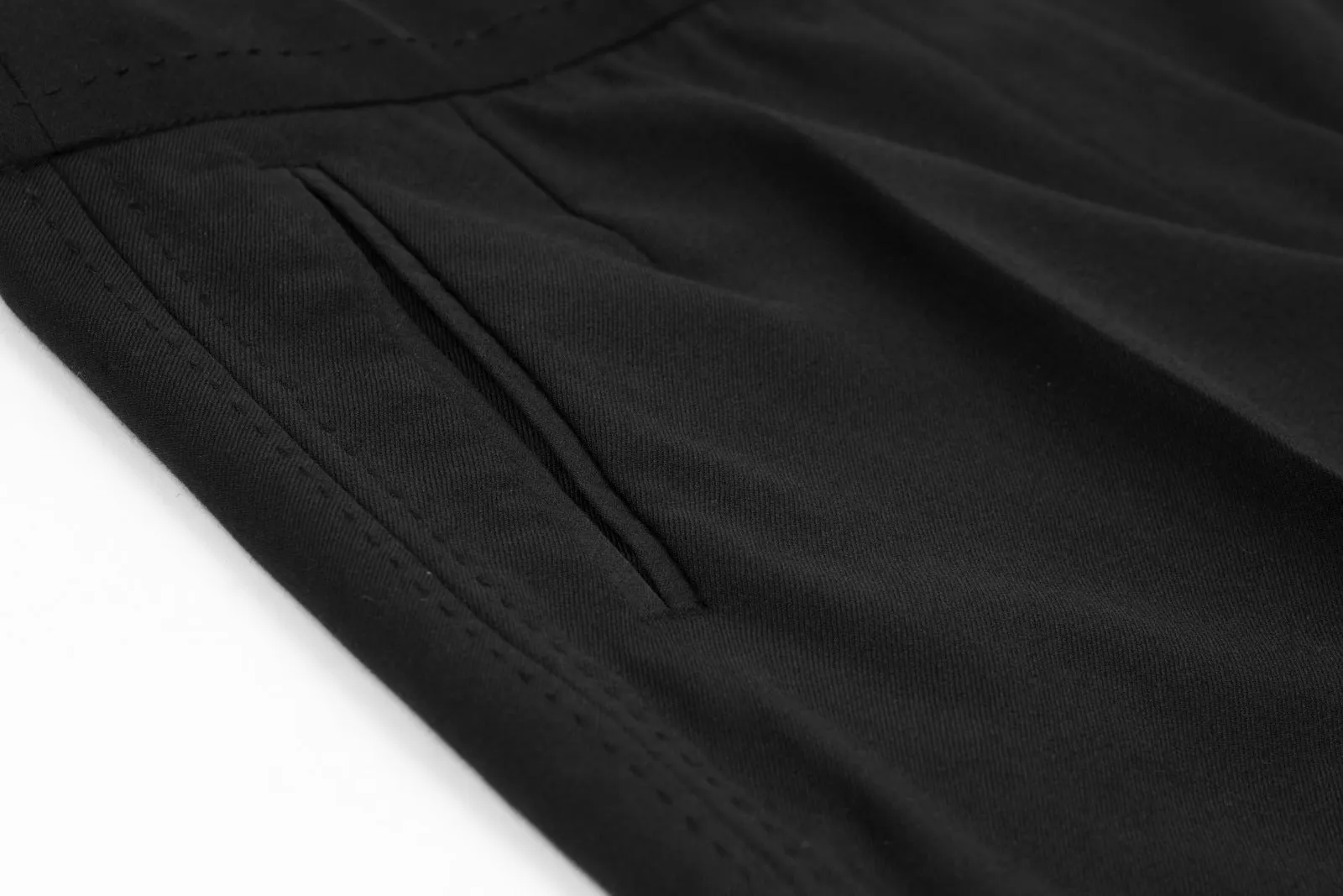 Designer Remix Black Wool Women's Bermuda Shorts, S