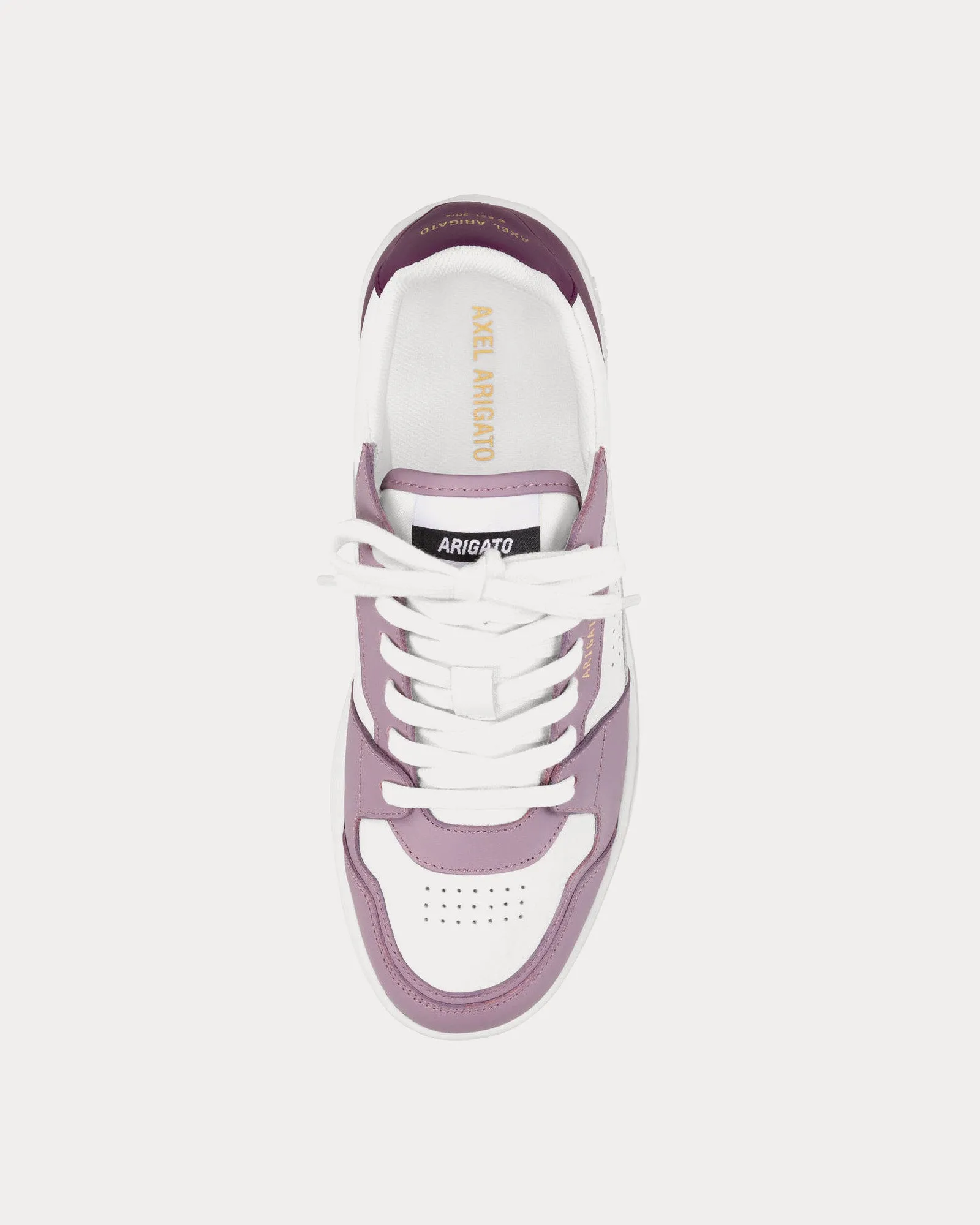 Dice Lo White / Purple Low Top Sneakers