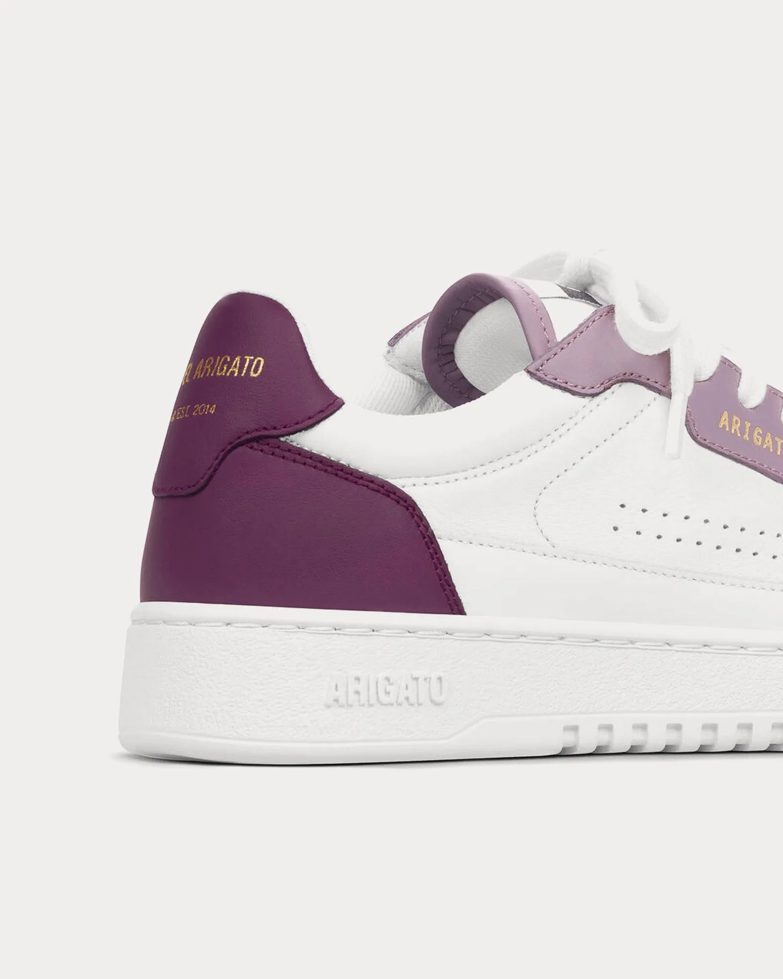 Dice Lo White / Purple Low Top Sneakers