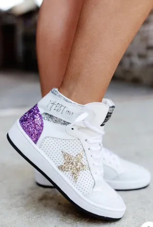 Dream -"High Top_ Purple Glitter