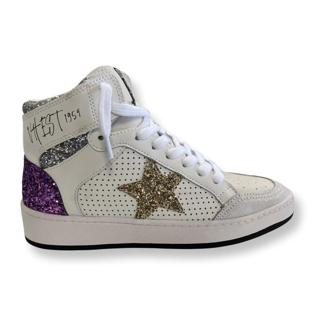 Dream -"High Top_ Purple Glitter