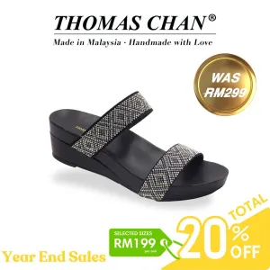 [EXTRA 20% off at cart] Matchy Boho Rhinestone Low Wedges