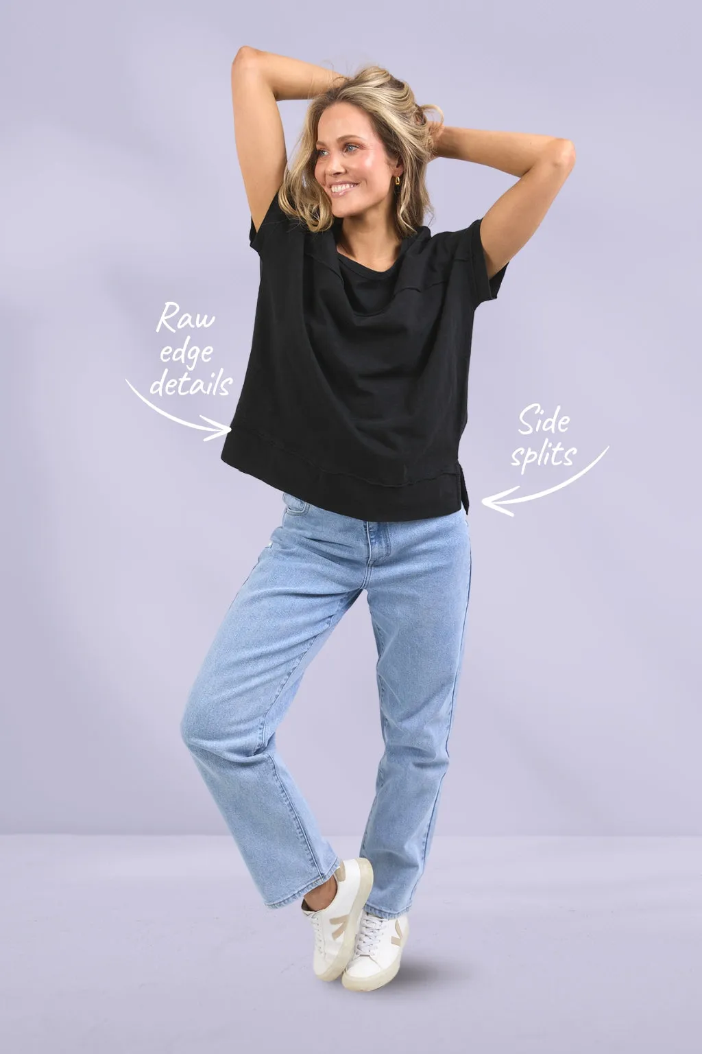 Foxwood Allison Tee Black